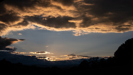 Beautiful Sunset in the Silent Appalachian Mountains