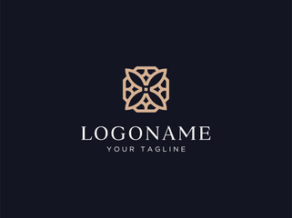 luxury ornament logo design vector template