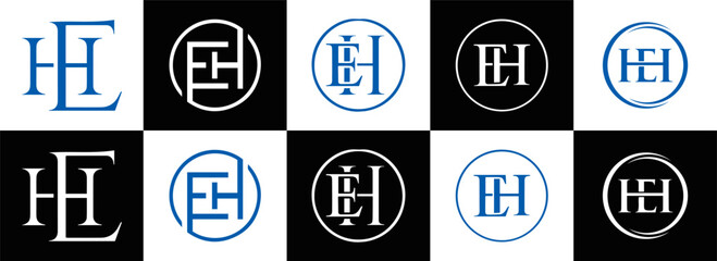 EH logo. E H design. White EH letter. EH, E H letter logo design. Initial letter EH linked circle uppercase monogram logo. E H letter logo vector design. top logo, Most Recent, Featured,