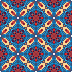 indian block abstract flower  pattern wallpaper, fabric