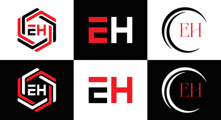 EH logo. E H design. White EH letter. EH, E H letter logo design. Initial letter EH linked circle uppercase monogram logo. E H letter logo vector design. top logo, Most Recent, Featured,