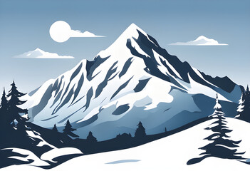Snowy mountain