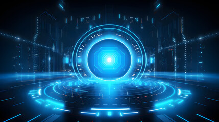 Abstract technology background Hi-tech communication concept futuristic digital innovation background vector illustration