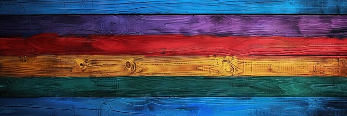 Rainbow full spectrum of color stripes - obrazy, fototapety, plakaty