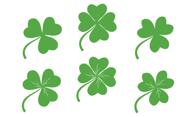 clover leaf vector with transparent background eps 10