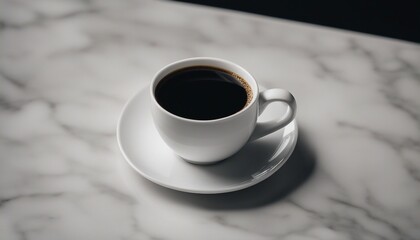 Black Coffee Simplicity, a minimalist black coffee in a simple mug