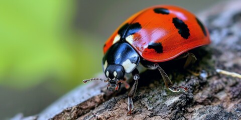 macro close up ladybug insect