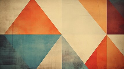 An image of a geometric background that is vintage and retro