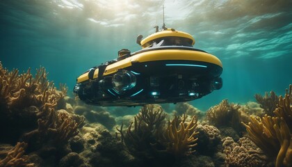 Underwater Autonomous Vehicle, an advanced autonomous vehicle exploring underwater depths