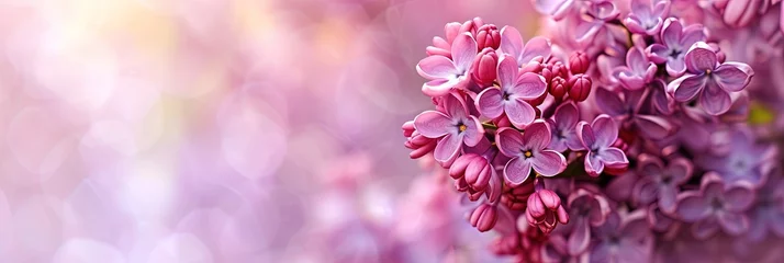 Fototapeten Colorful lilac flowers blossoming in the spring daylight © Brian