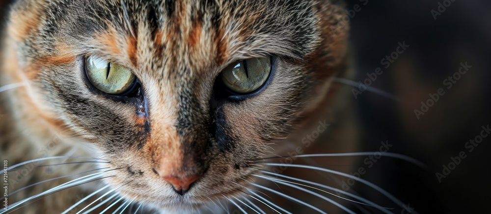 Poster Intense Suspicion: Cat's Face with Narrowed Eyes