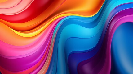 Fototapeta premium The backdrop features a wave pattern of multicolored colors and flowing liquid