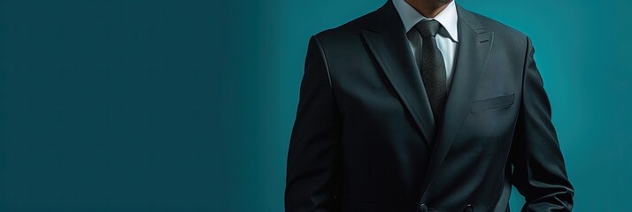 Business executive wearing professional business suit