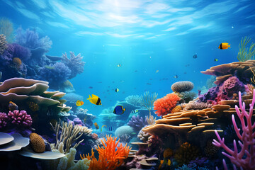 Fototapeta na wymiar Underwater coral reef 