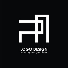 PN PN Logo Design, Creative Minimal Letter PN PN Monogram