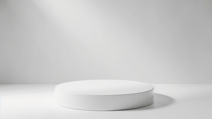 White blank podium mock up