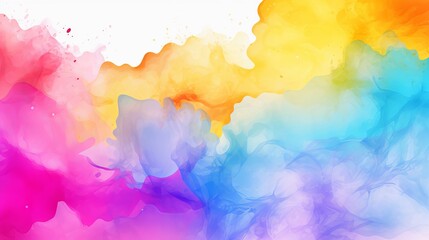 A background made with watercolor paint for the holi festival