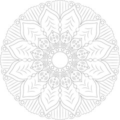Fototapeta premium Vector Mandala Coloring Pages & Books