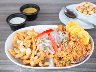 arroz con chicharrón