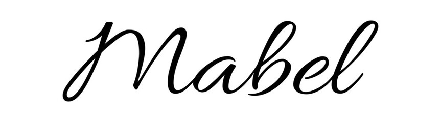 Mabel - black color - name written - ideal for websites, emails, presentations, greetings, banners, cards, books, t-shirt, sweatshirt, prints, cricut, silhouette,