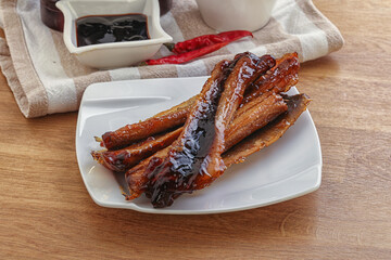 Roasted eel in unagi sause