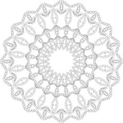 Vector Mandala Coloring Pages & Books
