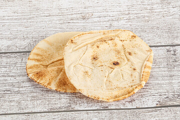 Traditional eastern round pita bread