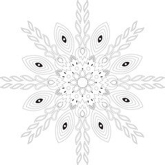 Vector Mandala Coloring Pages & Books