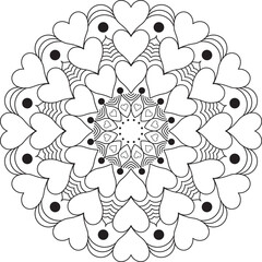 Vector Mandala Coloring Pages & Books