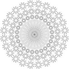 Vector Mandala Coloring Pages & Books