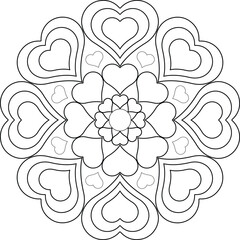 Vector Mandala Coloring Pages & Books