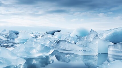 Fototapeta na wymiar Iceland's jokulsarlon glacier lake is home to icebergs.
