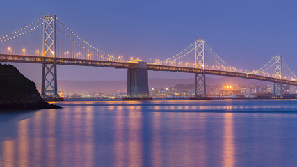 Fototapeta na wymiar San Francisco -Oakland Bay Bridge, San Francisco, Kalifornien, USA