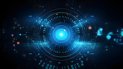 Obraz premium Abstract technology background Hi-tech communication concept futuristic digital innovation background vector illustration