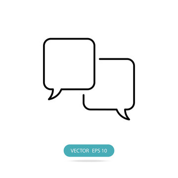 Question and answer frame concept icon with shadow Vector illustration Suitable for the website