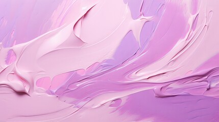 Obraz na płótnie Canvas Violet smudges are present on cameo pink stiff paint