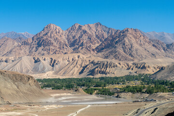 countryside view of nubra valley in india © jon_chica