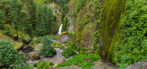 Wahclella Falls, Eagle Creek, Columbia River Gorge, Oregon, USA