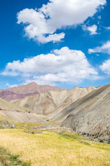 Fototapeta na wymiar landscape of markha trekking in leh ladakh, india