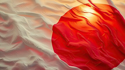 Inspiring depiction of the Japanese flag