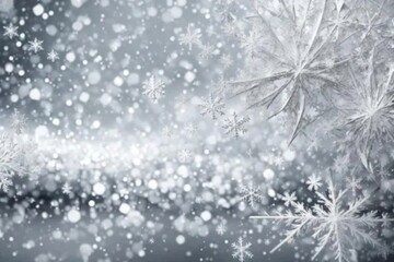 christmas background with snowflakes and stars
