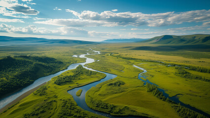 Siberian Expanse: Aerial Photography of the Vast Region
