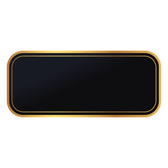 black rectangle gold frame background
