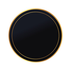 black circle gold frame background
