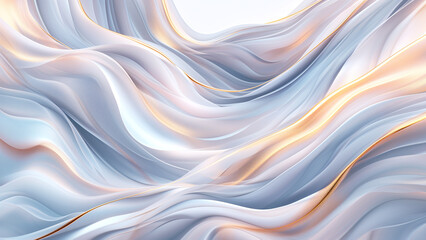Obraz premium Ethereal Elegance: Soft and Tender Linear Patterns in Blue, White, Rose, and Gold