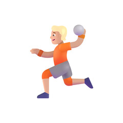 Person Playing Handball