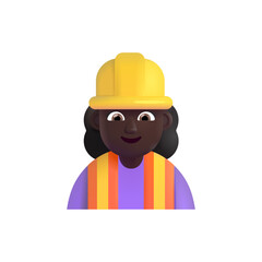 Woman Construction Worker: Dark Skin Tone