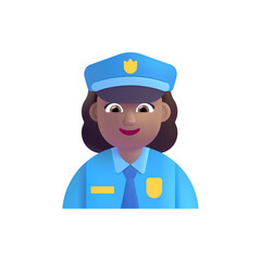  Woman Police Officer: Medium Skin Tone