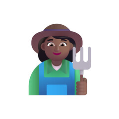  Woman Farmer: Medium-Dark Skin Tone