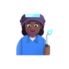 Woman Factory Worker: Medium-Dark Skin Tone